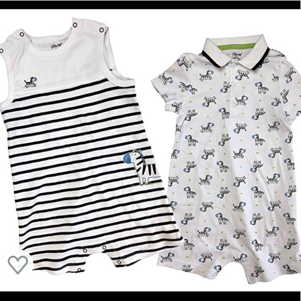 Bundle of two rompers.  Wore a few times